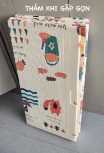 Thảm Hàn quốc XPE 2 mặt chơi chống thấm chông và dập cho bé 180 X 200  day 1cm