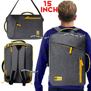 Tas Laptop Pria 14 inch 3 in 1 MENERIMA PESANAN TAS SEMINAR Tas Selempang ERSHOP