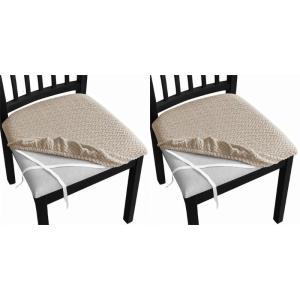 Large Chair Cover for Dining Room Slipcover for High Back Dining Chair Soft Jacquard Stretch Washable Removable