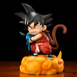 Dragon Ball Anime Peripheral GK Turtle Qigong Wave Goku Sitting EGG Childhood Goku Doll Decoration Figure Toy Gift