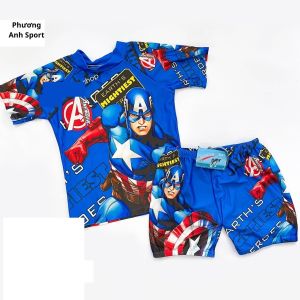 Đồ bơi bé trai hình siêu nhân nhện 12-38kg