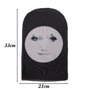 Mens Cosplay Headcover Balaclava Women Face Masks Funny 3d Printed Headgear Elastic Mesh Full Face Mask Celebrity Spoof Series