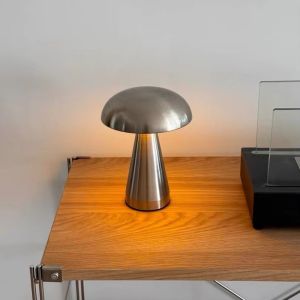 AUTOCARE X Rechargeable Mushroom Night Light LED Touch Sensor Table Lamp Unique Mushroom Shape Reading Light Bedroom