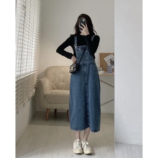 set váy jean yếm jean giá tốt Tháng 3, 2024 | Mua ngay | Shopee Việt Nam