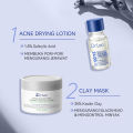 [hot] Dr.Leo Fast Acne 2pcs skincare Set with Acne Serum + Amazon White Clay Mask Deep Cleansing&Acne Removel&BlackHeads Removal 100g. 