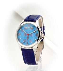 Marie Claire Women Leather Strap Watch Blue MCPFR1417-01A