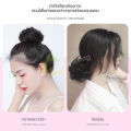 ผมปลอม วิกผมมัดเกล้า แฮร์พีชมัดเกล้า แฮร์พีชดังโงะ มวยผมปลอม วิกมวยผมปลอม วิกผมดังโงะ วิกมวยผม โดนัทรัดผม มวยผมโดนัท มี 3 สี ให้เลือก. 