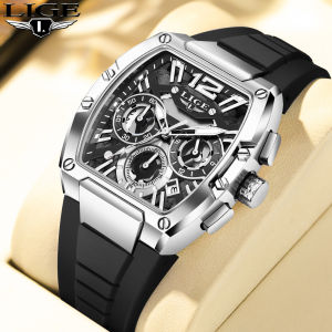 LIGE Luxury Display Men Wrist Watches Luminous Sport Men Watch Waterproof Military Quartz Watch + Box