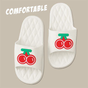 รองเท้าแตะ รองเท้าแตะแฟชั่นน่ารักๆ รองเท้าใส่สบาย กันน้ำ กันลื่น ลายน้องการ์ตูนเชอร์รี่น่ารักๆ