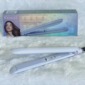 Catok Rambut kemei Profesional Lurus dan Curly dengan Teknologi Pelat Keramik dan Kunci Pengaman catokan rambut kemei 2 in 1