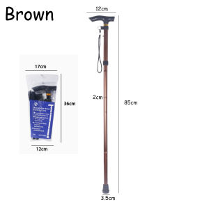 【READY STOCK】Foldable Flexible Cane Walker/5-Section Adjustable/Senior Mobility Crutch Aid/Aluminum Alloy Hiking Stick