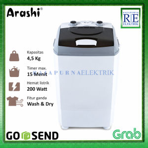 ARASHI Mesin Cuci Portable 4.5 Kg Laundry AWM 451A / 452A / 453A Garansi Resmi