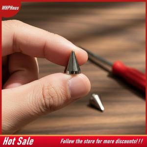 【COD】🔥🔥🔥 100pcs Silver Cone Spike Studs Metal Punk Rivets for DIY Leathercraft Fashion Garment Shoes Bags