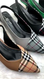 Gisel Dream People Shoes Sepatu Wanita Kerja Tali Belakang Hak Sedang