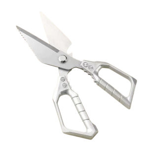 Kitchen Scissors Large Head Shears Stainless Steel/Thickened Design For Restaurant Home Adult Use/Cutting Decoration/Universal Kitchen Tool