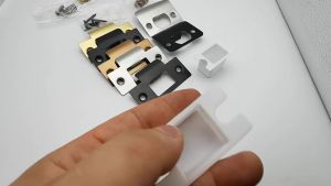 PL 【DOOD】Door Reinforcement Plate With Screws Garage Deadbolt Cover Deadbolt Cover Plate