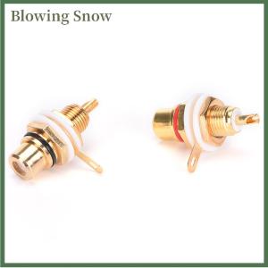 Blowing 10pcs RCA FEMALE CHASSIS PANEL MOUNT JACK SOCKET CONNECTOR Plated HOT SALE