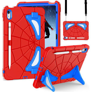 for iPad 11th Generation Case (A16) 2025for iPad 10th Generation Case 2022Kids Cute Cool Cartoon Cover with Kickstand & Shoulder Strap & Pen Holder Heavy Duty Shockproof Tablet Case for iPad 9th 8th 7th Gen 10.2 inchfor iPad 6th 5th Gen 9.7 inch