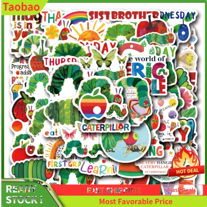 55 Pieces Of The Very Hungry Caterpillar Picture Book Cartoon Graffiti ...