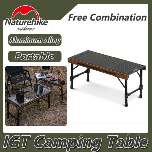 Naturehike Outdoor IGT Camping Table Detachable Camping Table Portable Barbecue Aluminum Alloy Table Free Combination