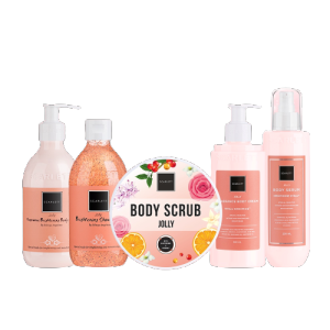 SCARLETT WHITENING Paket Happy Series  Jolly Series Charming Series Original  Paket isi 5 Happy Series All varian Happy Series Lotions happy body serum Happy shower scrub Happy Lulur Happy  Body Cream happy ASLI 100%