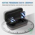 TNW-N11 Microphone Wireless Dual Mikrofon Clip on Mic hp dan Charging Case Mikrofon untuk Live Vlog Youtube Tiktok. 