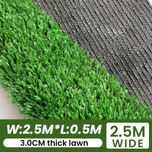 Premium 30MM Artificial Grass 2.5M x 12M DIY Backdrop Panels Fence Home Garden Outdoor UV Protected Artificial Turf Green Carpet Wall Lawn Artificial Plant