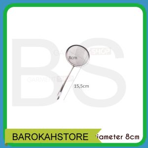 Saringan Minyak Tepung Kopi Teh Goreng Serok Jaring Halus Full Stainless Steel Strainer Serbaguna BS STORE