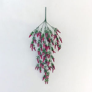 Azgalery PBP136 / Tanaman Rambat Hias Plastik Artificial Bunga Lavender Juntai Ornamen Hiasan Daun Dekorasi Gantung Dinding Buatan / COD