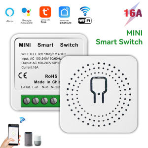 Tuya WiFi Smart Switch with Power Monitor Wall Socket Switch Light Controller Timing Voice for Alexa Alice Google Smart Life APP