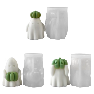 Ghostly Molds Halloween Themed Silicone Mould For Making Soap Chocolate Holiday Decoration Resin Craft