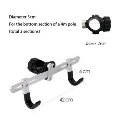 High-grade Aluminum Tube 4 meter 2 Bicycles parking pole rack park multiple bikes Multi-function display stand Dual Bicycle Tower Rack / Bicycle Rack / Bicycle Stand / Bike Rack / Bike Stand Ground to Roof Ceiling