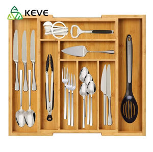 【KEVE】In stock  BAMBOO EXTENDABLE CUTLERY TRAY
