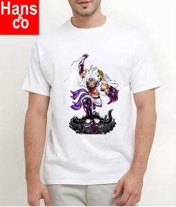 Kaos Pria 3 Dimensi Motif Animasi Luffi Gear Tempur Tshirt Oblong Katun 24s H0136 By Hans & co