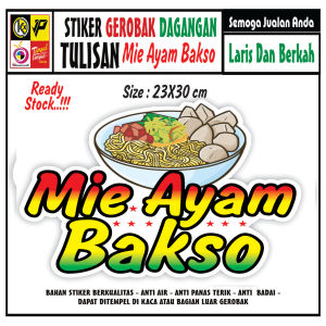 STIKER KACA MIE AYAM BAKSO