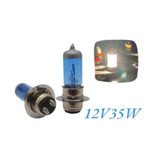 หลอดไฟหน้า 12v35w มอเตอร์ไซค์ #แสงสีส้มเหลือง ราคาส่ง!!! พิเศษเมื่อซื้อชิ้นที่2 ราคาถูกกว่า *ใส่รถทุกรุ่นได้ ที่มีขั้ว2จุด*