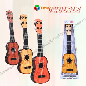 Mainan Anak Alat Musik Gitar Ukulele Karakter kartun Senar 4