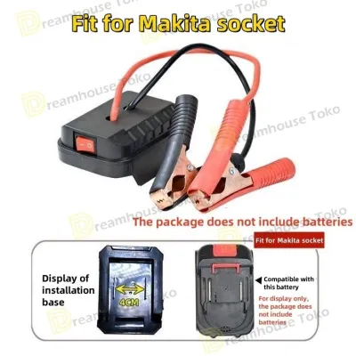 Konverter Pengisian Daya Starter Loncat Mobil untuk Baterai Lithium Makita Adapter Darurat Mobil