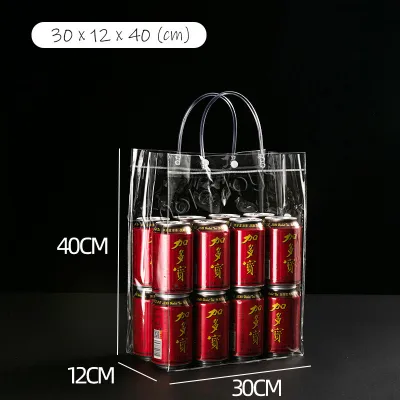 Transparent Clear Plastic Gift Bag With Handle