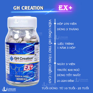Viên uống tăng chiều cao Nhật GH Creation EX+ hộp 270 viên-lifescare