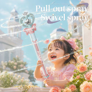 Magic Fairy Wand WaterGun Sparkling Summer Water Play Toy for Kids Birthday Gift Water Battle Cannon