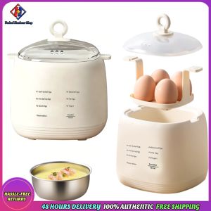 Vodool Mini Multifunctional Egg Cooker 4-Egg Capacity Smart Breakfast Machine Timer & Reservation Visual Omelet Maker for Home Kitchen Use