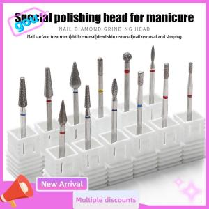 gou stainless Steel Professional Nail Drill Bit Set Electric Manicure Nail File Bit For Acrylic Gel Nails And Cuticl