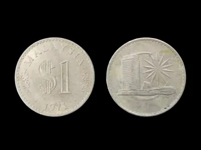Coin Lama～1971 马来西亚 Malaysia $1 1 Ringgit (1 Piece Price) (Original Coin) (Syiling Asli)