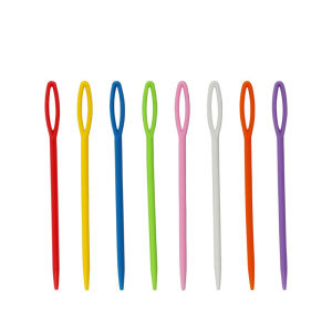 100 Jarum Plastik 7cm /Jarum Plastik Meronce/Jarum Plastik Warna Warni