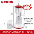 Blender Maspion Plastik 2 IN 1 MT-1206 / MT 1206 Kapasitas 1 Liter. 