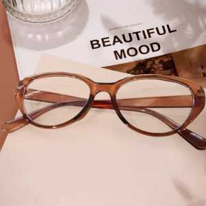 ความละเอียดสูงป้องกันแสงสีฟ้าแว่นตาสาวไวท์เทนนิ่งแว่นตาแมวตากรอบแว่นตาแสง