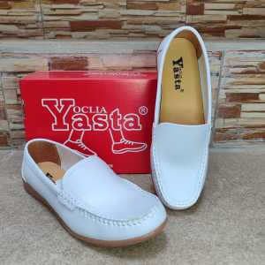 Promo 5.5 Sepatu Rempel Casual Classic Oclia Yasta Wanita Putih Y 50