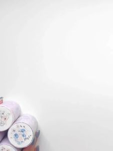 SDSgWinter Snowy Blue and White Special Oil Flower Washi TapeCrystal Ink MaskingTape Roll ScrapbookingHJO