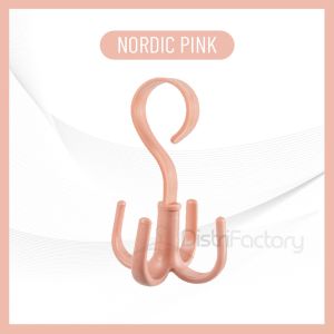 Rotatable 4-claw multipurpose hanger hook hanger tie silk scarf scarf coat rack plastic hook shoe rack